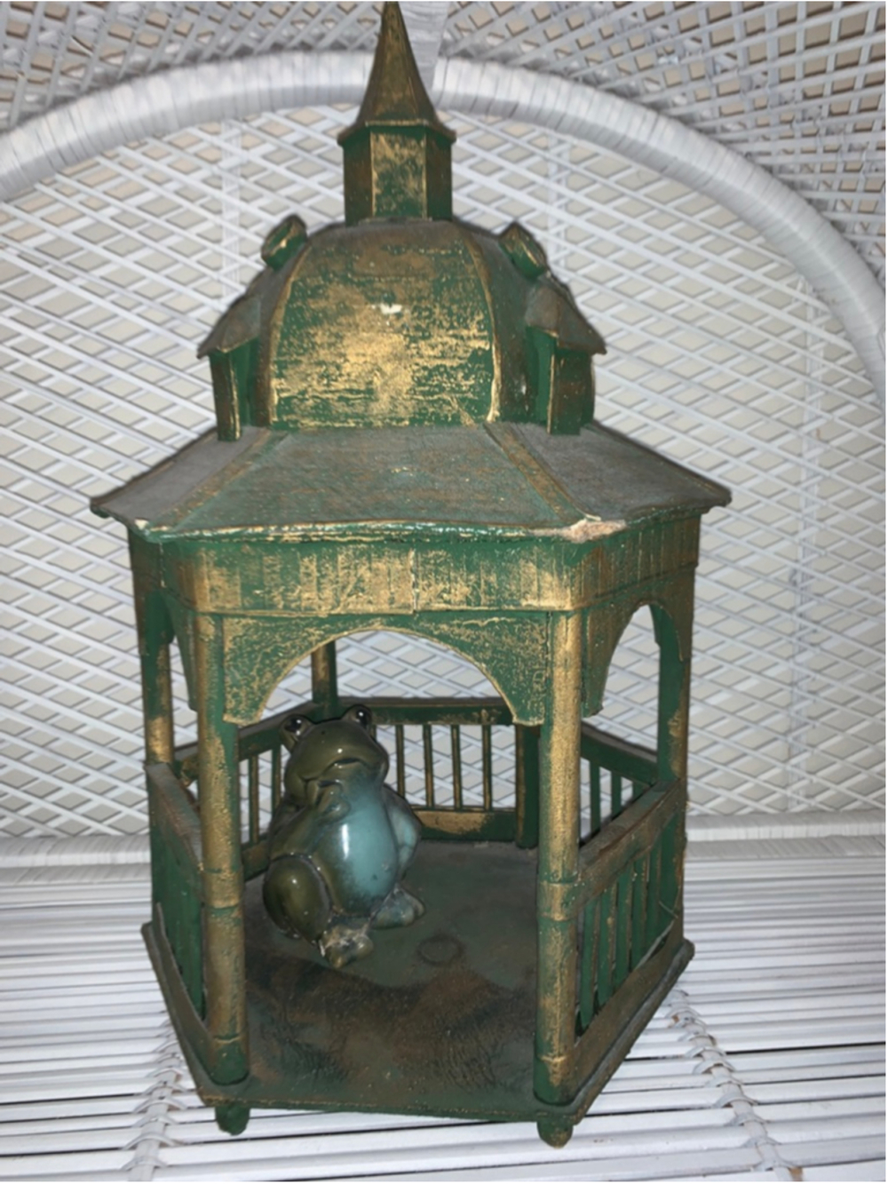 Unbranded Green Gold Gazebo Decor One Size
